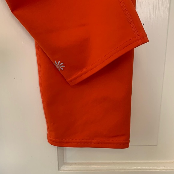 Athleta Like New Orange Crop Workout Leggings (Size M) - Picture 4 of 4